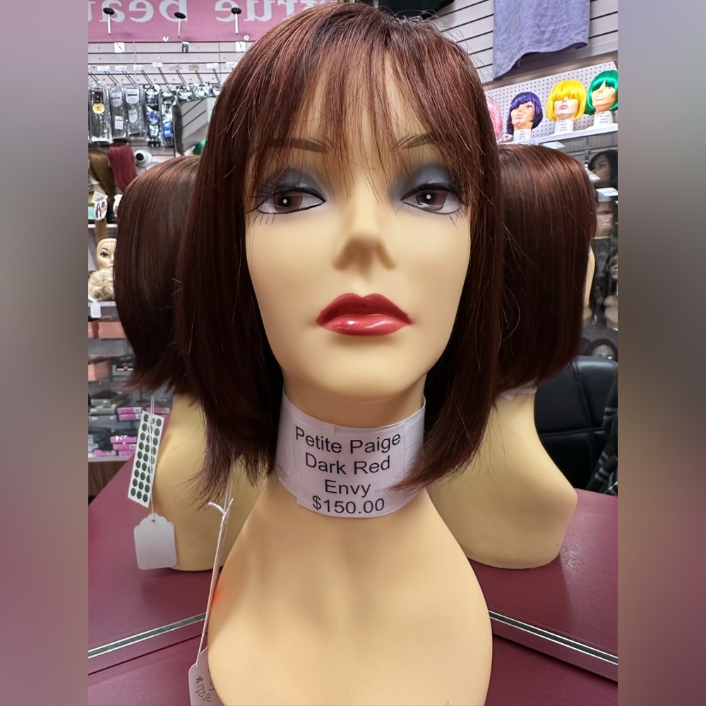 Petite Paige Dark Red Envy Wig